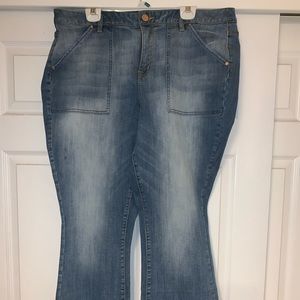 Lane Bryant size 20r boot cut jeans mid rise